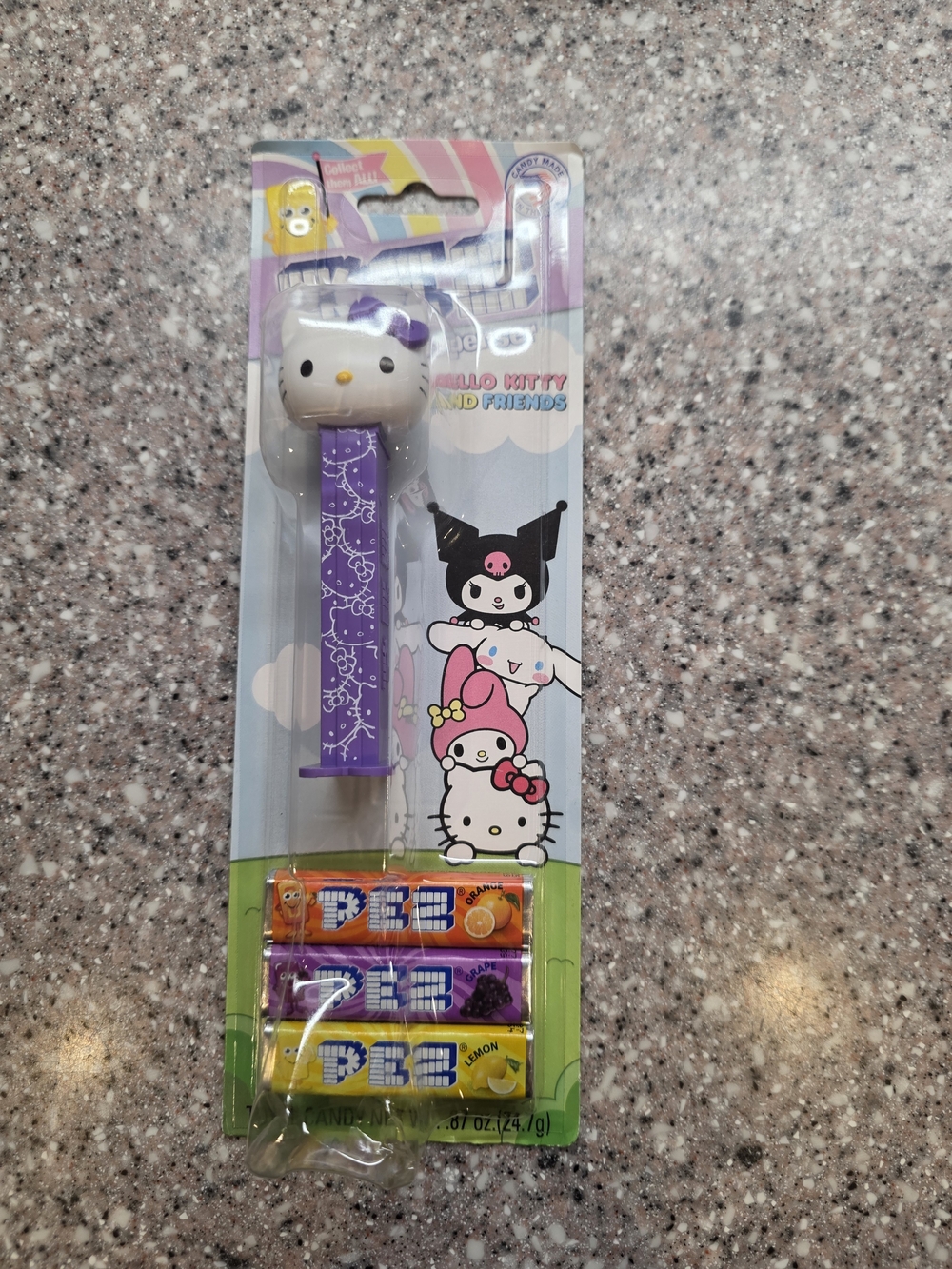 Sanrio White and Black PEZ Candy Dispenser Backing Card